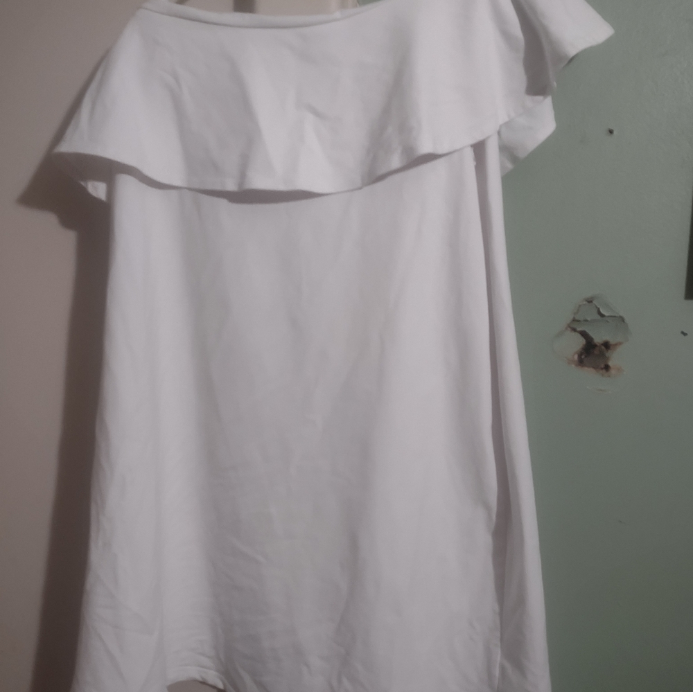 Susana Monaco white strapless dress